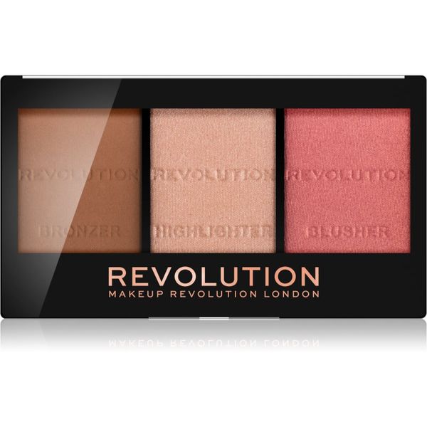 Makeup Revolution Makeup Revolution Ultra Sculpt & Contour палитра контури за лице цвят Ultra Fair C01 11 гр.