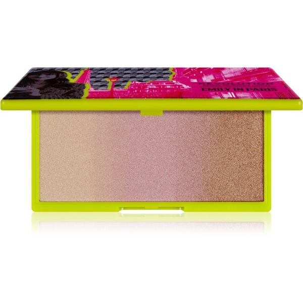 Makeup Revolution Makeup Revolution X Emily In Paris пудров озарител с метален блясък цвят In The Spotlight 12 гр.