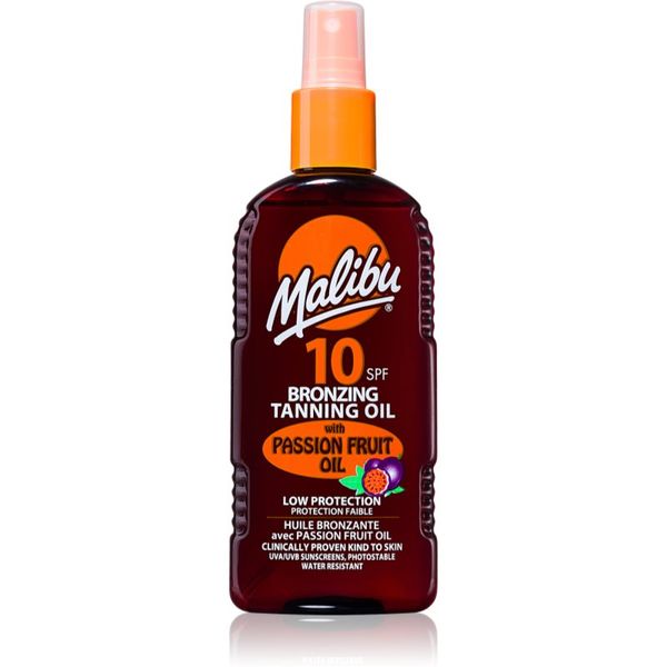 Malibu Malibu Bronzing Tanning Oil масло за грижа и придобиване на тен с бронзър 200 мл.