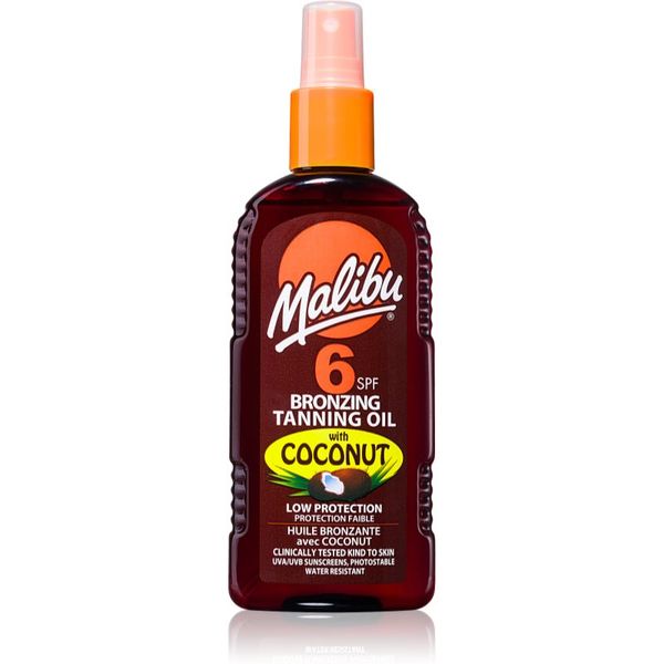 Malibu Malibu Bronzing Tanning Oil слънцезащитен спрей с бронзър 200 мл.