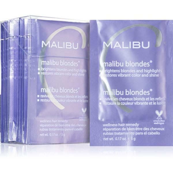 Malibu C Malibu C Wellness Hair Remedy Malibu Blondes Интензивна грижа за блонд коса и коса с кичури 12x5 гр.