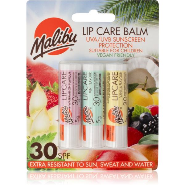 Malibu Malibu Lip Care Balm балсам за устни SPF 30 3x5 гр.