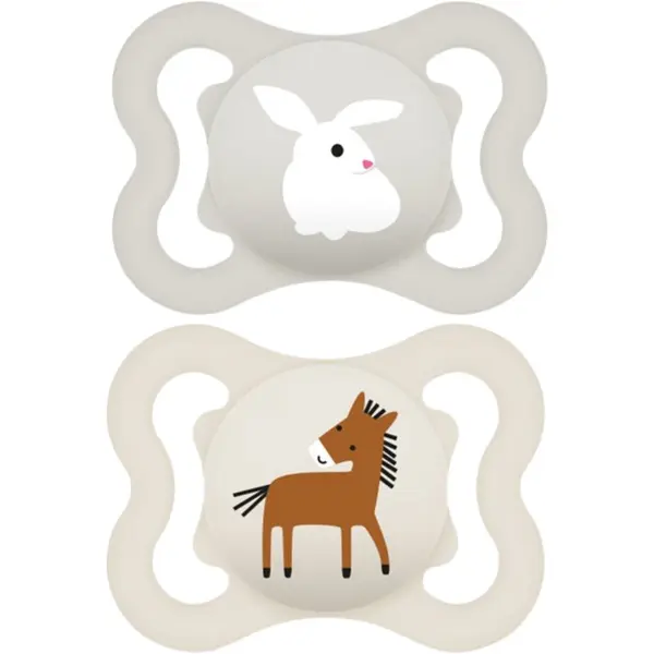 MAM MAM Air 0+ months биберон Grey/ Beige 2 бр.