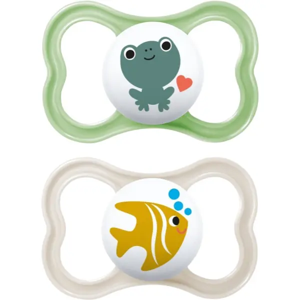 MAM MAM Air 6+ months биберон Green/ Grey 2 бр.