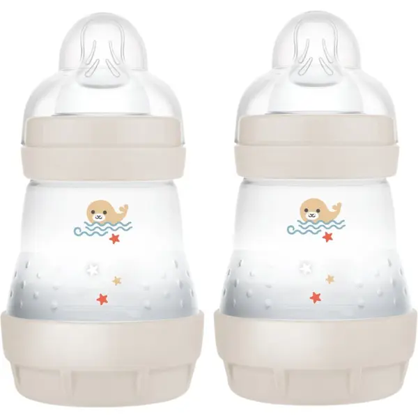 MAM MAM Perfect Star Anti-colic Bottle шише против колики 0m+ Beige 2x160 мл.
