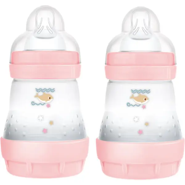 MAM MAM Perfect Star Anti-colic Bottle шише против колики 0m+ Pink 2x160 мл.