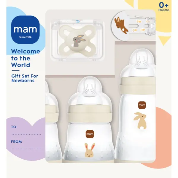 MAM MAM Welcome to the World 0m+ подаръчен комплект за бебета Beige 1 бр.