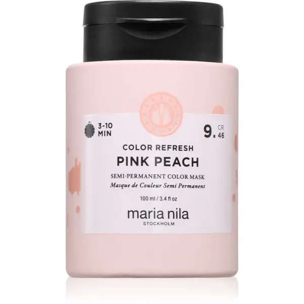 Maria Nila Maria Nila Colour Refresh нежна подхранваща маска без перманентни цветови пигменти цвят Pink Peach 9.46 100 мл.