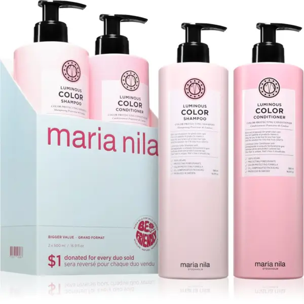 Maria Nila Maria Nila Luminous Colour Set подаръчен комплект за боядисана коса 2 бр.