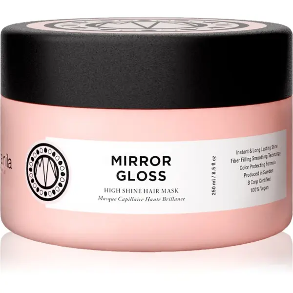 Maria Nila Maria Nila Mirror Gloss Mask дълбоко подхранваща маска за блясък и мекота на косата 250 мл.