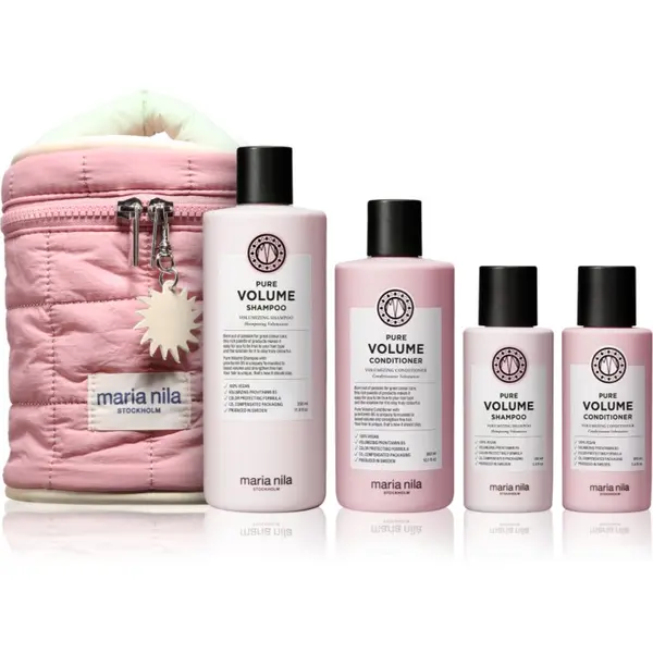 Maria Nila Maria Nila Pure Volume Beauty Bag подаръчен комплект за обем 4 бр.