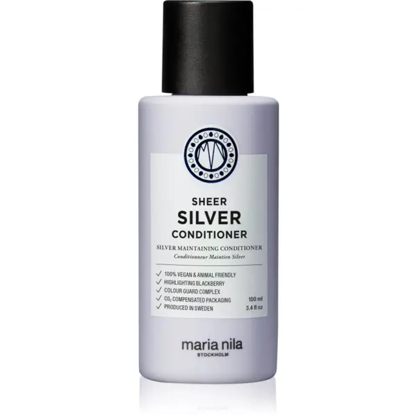 Maria Nila Maria Nila Sheer Silver Conditioner хидратиращ балсам, неутрализиращ жълтеникавите оттенъци без сулфати 100 мл.