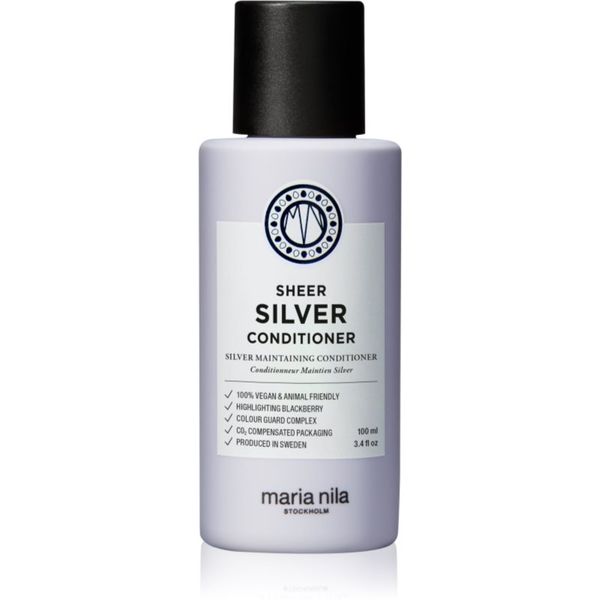 Maria Nila Maria Nila Sheer Silver Conditioner хидратиращ балсам, неутрализиращ жълтеникавите оттенъци без сулфати 100 мл.