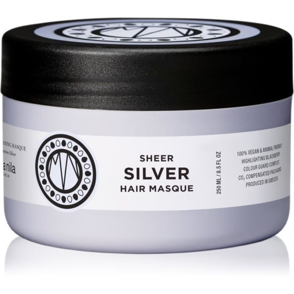 Maria Nila Maria Nila Sheer Silver Masque хидратираща и подхранваща маска за руса коса 250 мл.