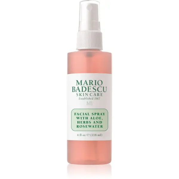 Mario Badescu Mario Badescu Facial Spray with Aloe, Herbs and Rosewater тонизираща мълга за лице за освежаване и хидратация 118 мл.