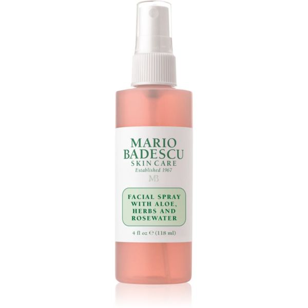Mario Badescu Mario Badescu Facial Spray with Aloe, Herbs and Rosewater тонизираща мълга за лице за освежаване и хидратация 118 мл.