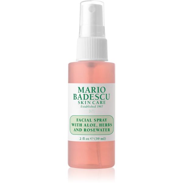 Mario Badescu Mario Badescu Facial Spray with Aloe, Herbs and Rosewater тонизираща мълга за лице за освежаване и хидратация 59 мл.