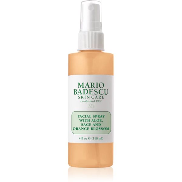 Mario Badescu Mario Badescu Facial Spray with Aloe, Sage and Orange Blossom енергизираща хидратираща мъгла за лице 118 мл.