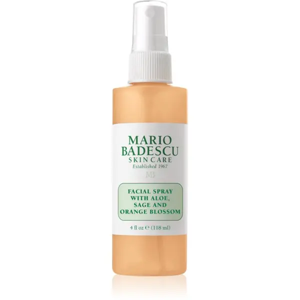 Mario Badescu Mario Badescu Facial Spray with Aloe, Sage and Orange Blossom енергизираща хидратираща мъгла за лице 118 мл.