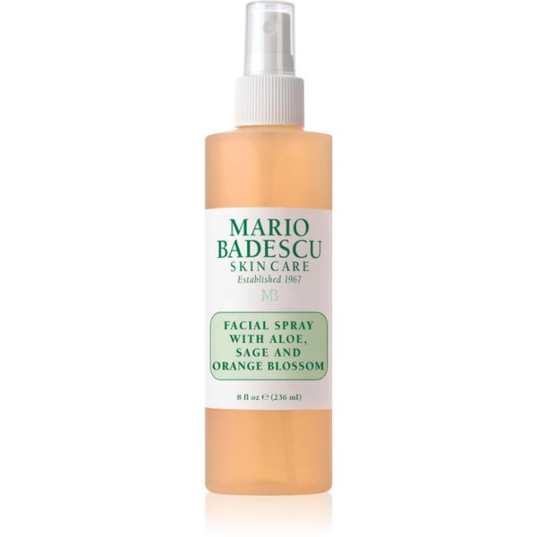 Mario Badescu Mario Badescu Facial Spray with Aloe, Sage and Orange Blossom енергизираща хидратираща мъгла за лице 236 мл.