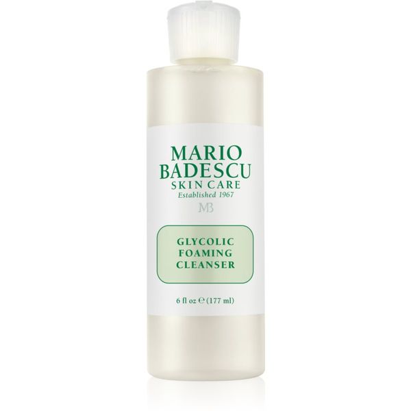Mario Badescu Mario Badescu Glycolic Foaming Cleanser пенлив почистващ гел за възобновяване на повърхността на кожата 177 мл.
