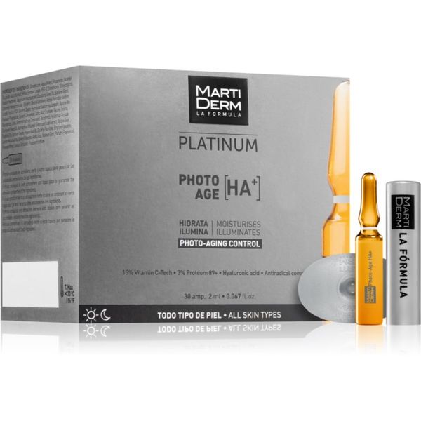 MartiDerm MartiDerm Platinum Photo Age HA+ серум против стареене на кожата в ампули с витамин С 30x2 мл.