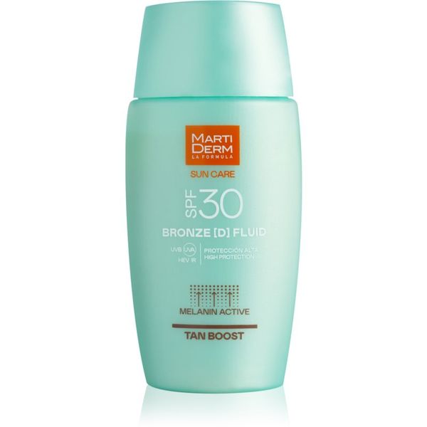MartiDerm MartiDerm Sun Care Bronze D Fluid слънцезащитен флуид за лице удължаващ загара SPF 30 50 мл.