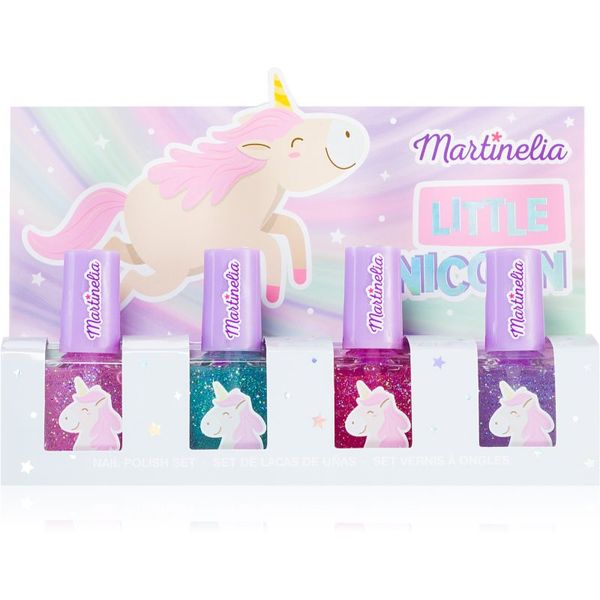 Martinelia Martinelia Little Unicorn Nail Polish Set комплект лак за нокти Pink, Blue, Purple, Fuchsia (за деца )