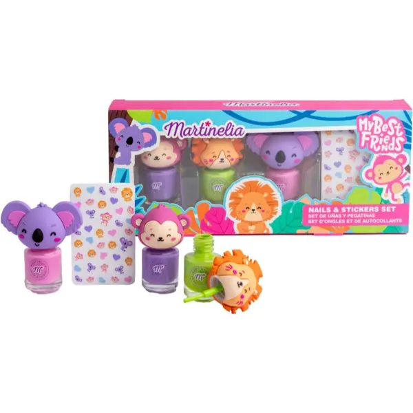 Martinelia Martinelia My Best Friends Nails & Stickers Set комплект за деца