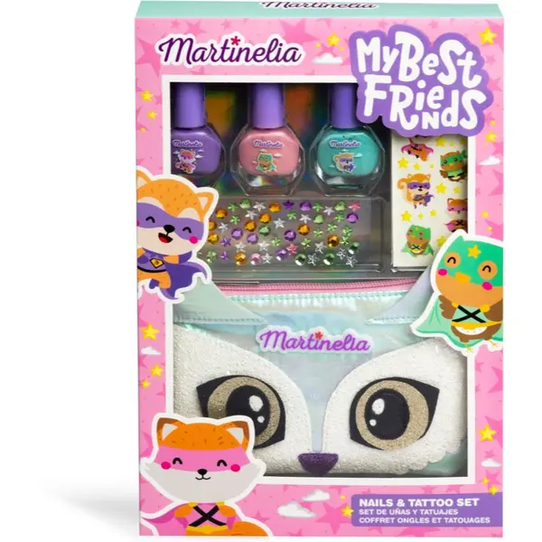Martinelia Martinelia My Best Friends Nails & Tattoo комплект за деца 3+