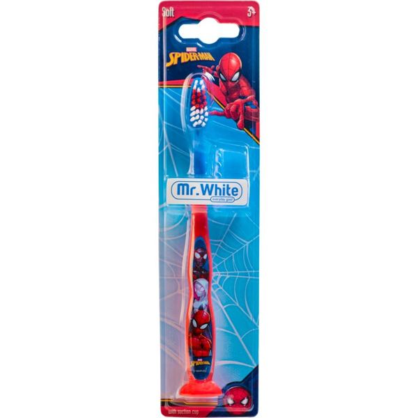 Marvel Marvel Spiderman Manual Toothbrush четка за зъби за деца с капачка за пътуване софт 3y+ 1 бр.