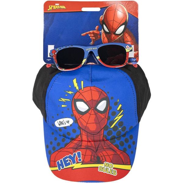 Marvel Marvel Spiderman Set Cap & Sunglasses комплект за деца 3+ years Size 53 cm 1 бр.