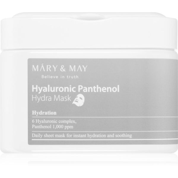 MARY & MAY MARY & MAY Hyaluronic Panthenol Hydra Mask комплект платнени маски за интензивна хидратация 30 бр.