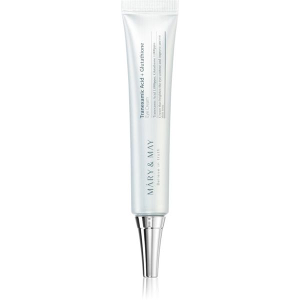 MARY & MAY MARY & MAY Tranexamic Acid + Glutathione Eye Cream притивобръчков крем за околоочната зона, намаляващ отоците и черните кръгове 30 гр.