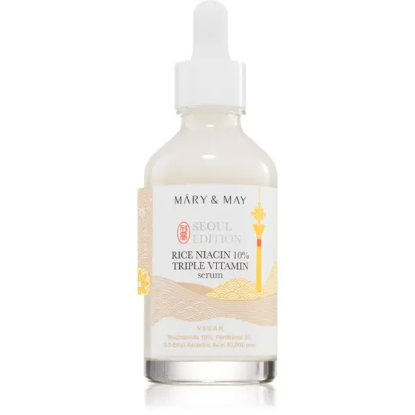 Mary&May Mary&May Rice Niacin 10% Triple Vitamin Serum озаряващ серум с подхранващ ефект 80 мл.