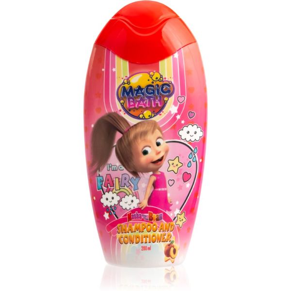 Masha & The Bear Masha & The Bear Magic Bath Shampoo and Conditioner шампоан и балсам 2 в1 за деца 200 мл.