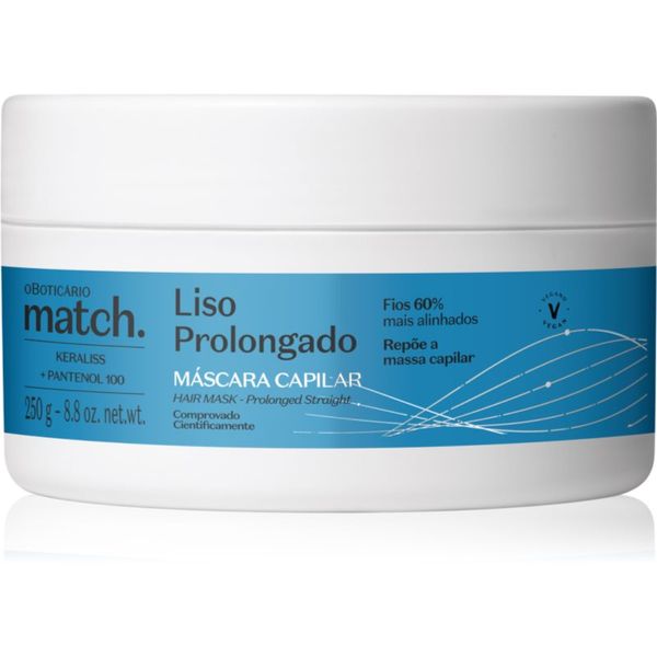 Match. Match. Prolonged Smooth изглаждаща маска За коса 250 гр.