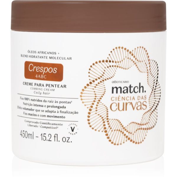 Match. Match. Science of Curves хидратиращ крем за чуплива и къдрава коса 450 мл.