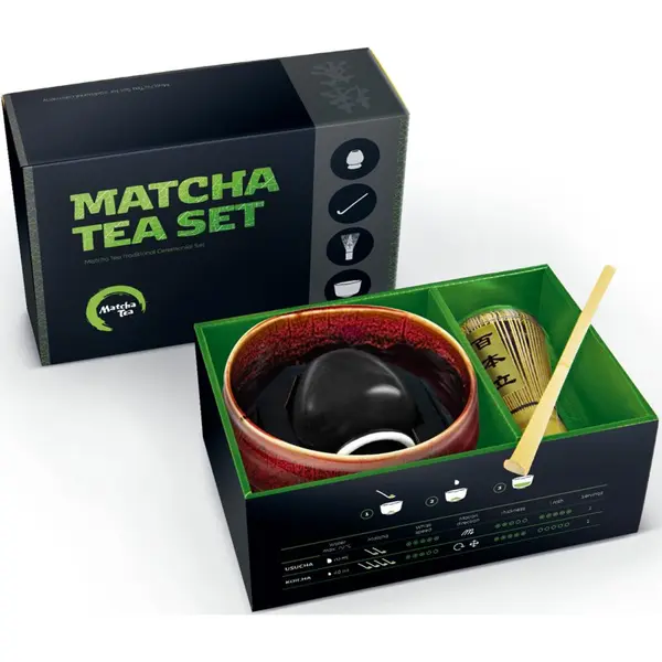 Matcha Tea Matcha Tea Matcha Set Profi Kaito подаръчен комплект за приготвяне на напитка