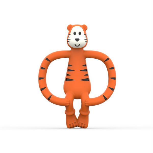 Matchstick Monkey Matchstick Monkey Animal Collection четка за зъби с гризалка Tiger 1 бр.