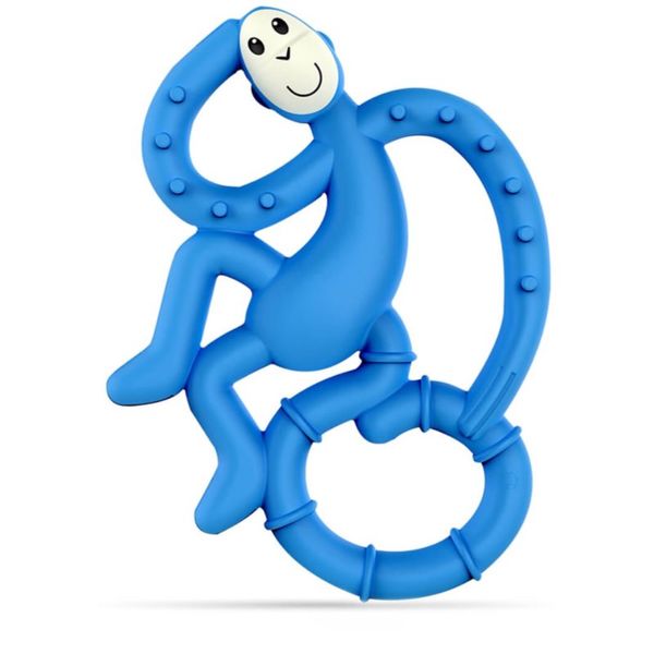 Matchstick Monkey Matchstick Monkey Mini Monkey Teether гризалка с антимикробна съставка Blue 1 бр.