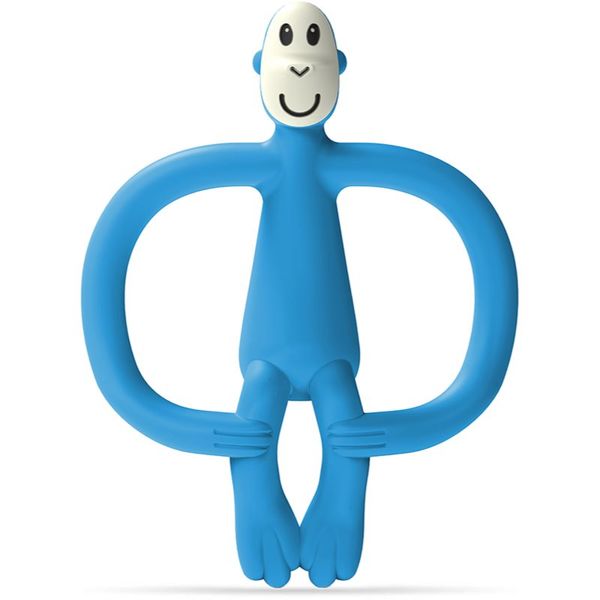 Matchstick Monkey Matchstick Monkey Monkey Teether гризалка с четка 2 в 1 Blue 1 бр.