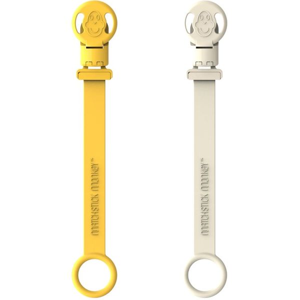 Matchstick Monkey Matchstick Monkey Soother Clips клипс за биберон Lion & Giraffe 2 бр.
