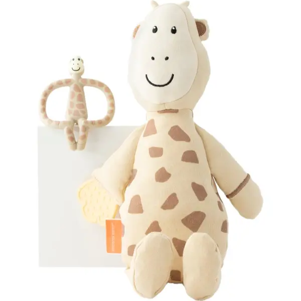 Matchstick Monkey Matchstick Monkey Teething Gift Set 3m+ гризалка +играчка Giraffe 1 бр.