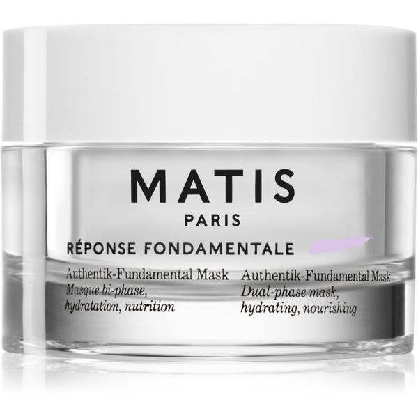 MATIS Paris MATIS Paris Réponse Fondamentale Authentik-Fundamental Mask Детоксикираща и хидратираща маска за лице за двуфазно третиране на кожата на лицето 50 мл.