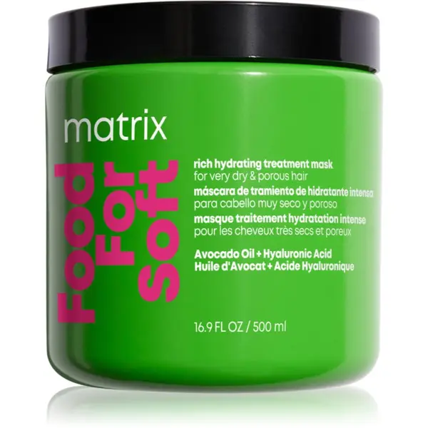 Matrix Matrix Food For Soft Hydrating Treatment Mask интензивна хидратираща маска За коса 500 мл.
