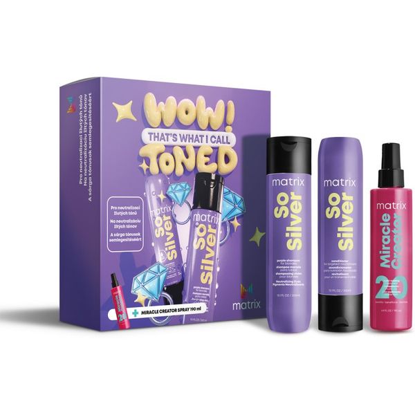 Matrix Matrix So Silver подаръчен комплект (неутрализиращ жълтеникавите оттенъци)
