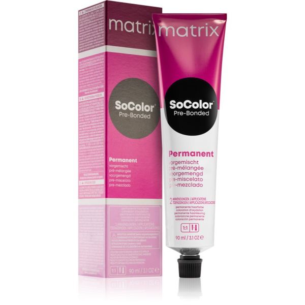 Matrix Matrix SoColor Pre-Bonded Blended перманентната боя за коса цвят 4M Mittelbraun Mokka 90 мл.