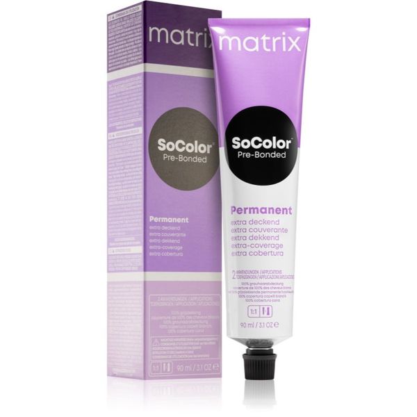 Matrix Matrix SoColor Pre-Bonded Extra Coverage перманентната боя за коса цвят 508Na Hellblond Natur Asch 90 мл.