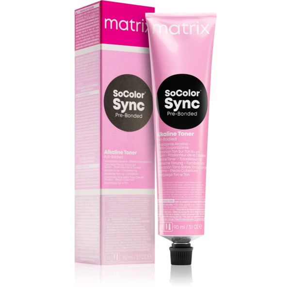 Matrix Matrix SoColor Sync Pre-Bonded Alkaline Toner Full-Bodied алкален тоник За коса цвят 1A Schwarz Asch 90 мл.